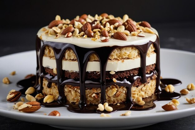 Декадентский десерт с шоколадными орехами