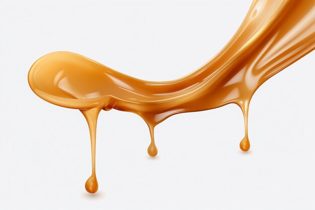 Photo decadent dripping caramel essence