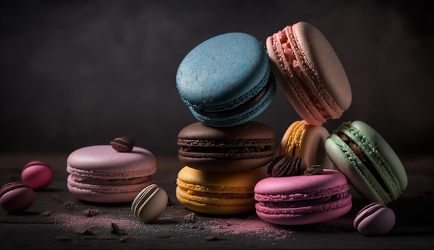 Decadent macarons with luxurious taste