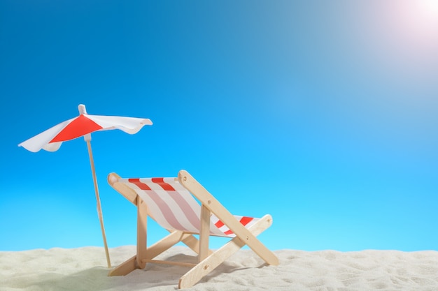 Deckchair on the beach