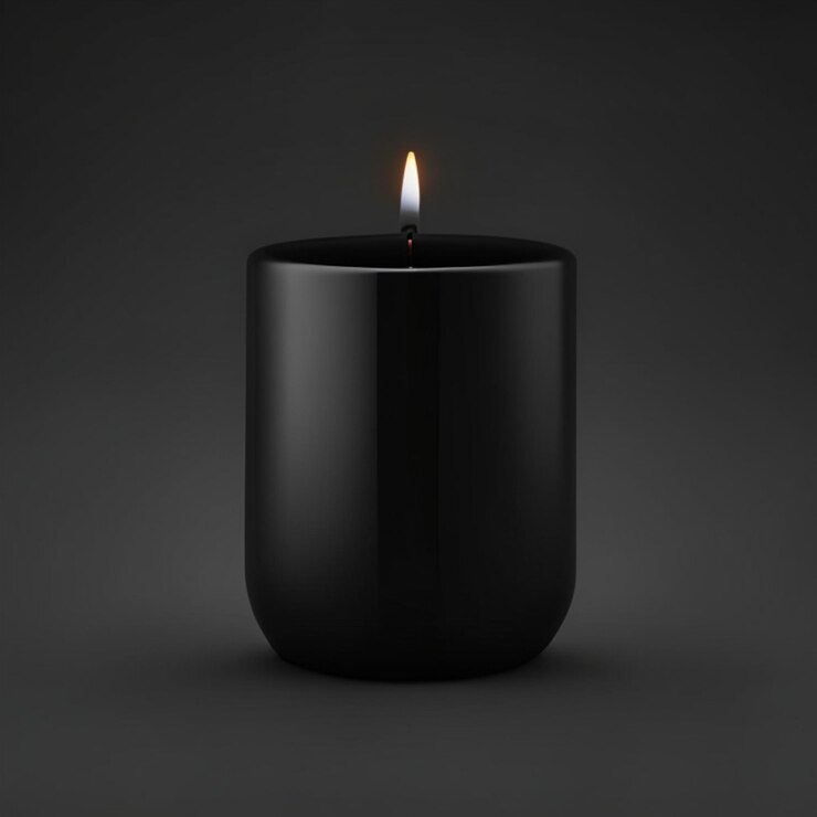 Photo decor candle