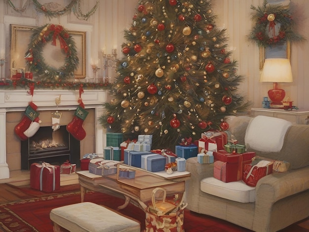 Decorate the room to welcome ChristmasGenerative AI