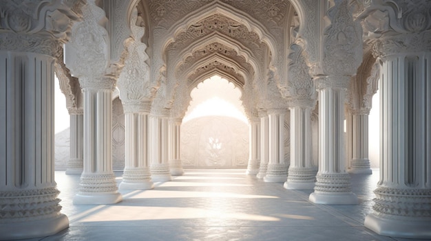 Decorated archways