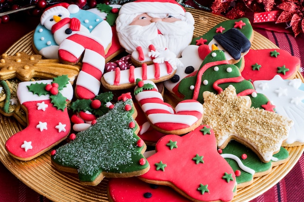 Photo decorated christmas cookies