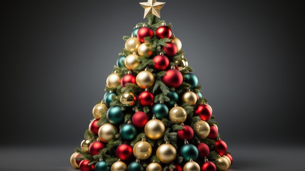 A decorated Christmas tree