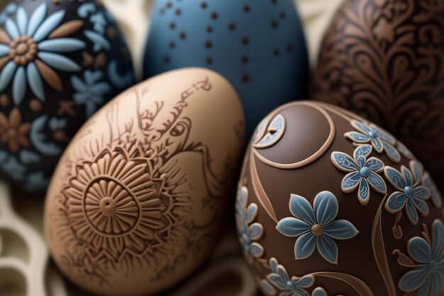 Decorated Easter eggs