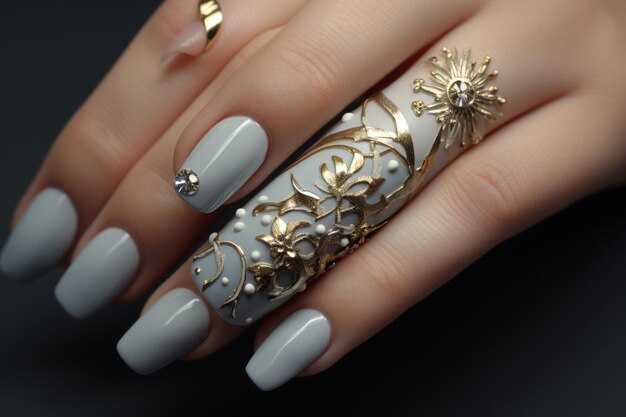 Decorated nails and nail art