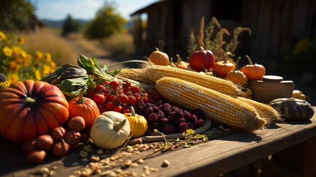 Foto decoratie voor de herfst oogst