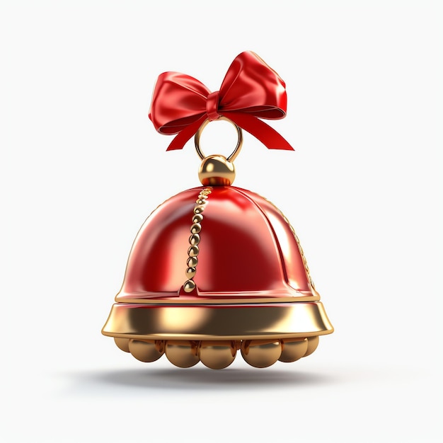 Decoratief kerstornament met gouden kerstklokken of jingle bells Kerstversiering