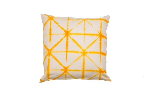 Decoratief zacht pillowxAgeel tie-dyepatroon geïsoleerd op witte achtergrond