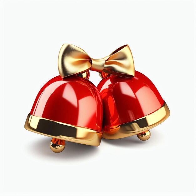 Decoratieve kerstversiering met kerstgouden klokken of jingle bells Kerstversiering