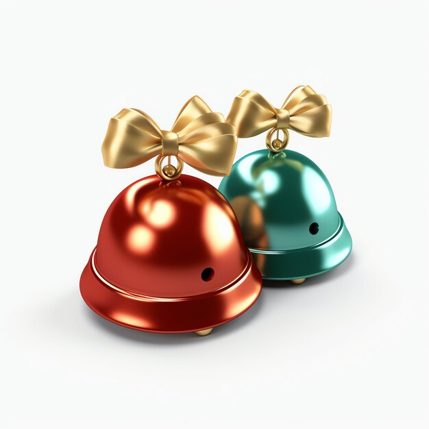 Decoratieve kerstversiering met kerstgouden klokken of jingle bells Kerstversiering