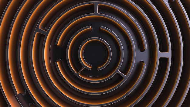Decoratieve ronde labyrint achtergrond Bovenaanzicht