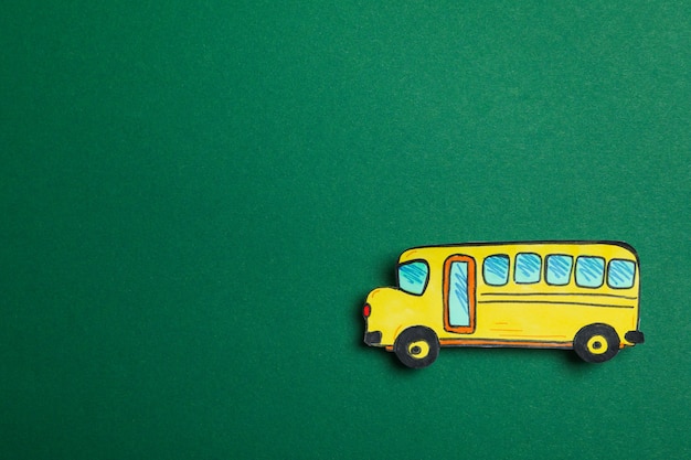 Decoratieve schoolbus, ruimte voor tekst