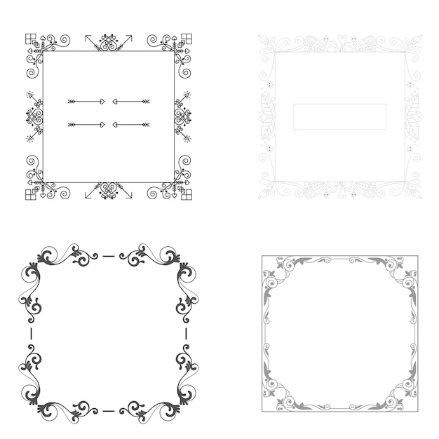 Decoratieve vintage frame en retro badge