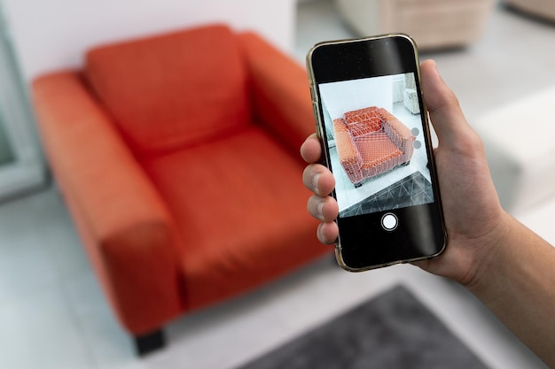 Arredare un appartamento con foto di alta qualità del software di interior design in realtà aumentata