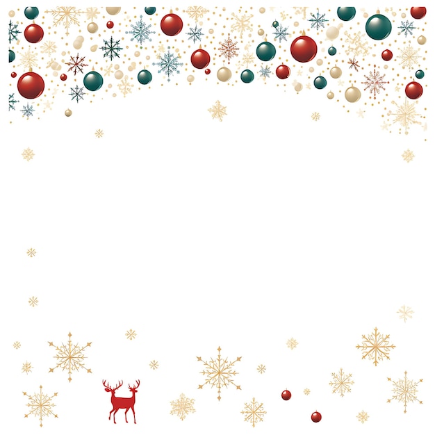 Photo decoration card christmas scene with blank space for your message text