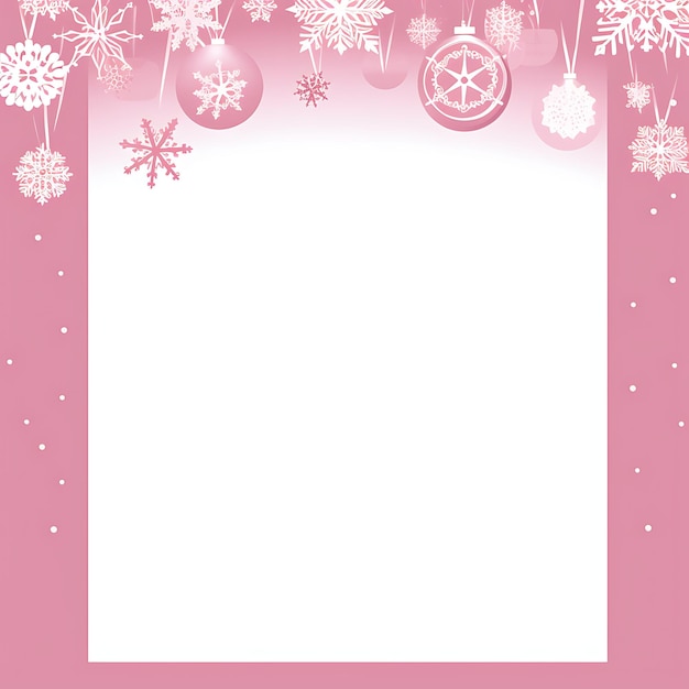 Декорационная карточка Рождественская сцена с пустым местом для текста вашего сообщения