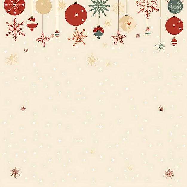 Decoration card Christmas scene with blank space for your message text