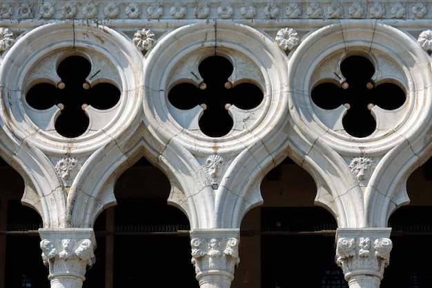 Decoration of the doges palace in venice