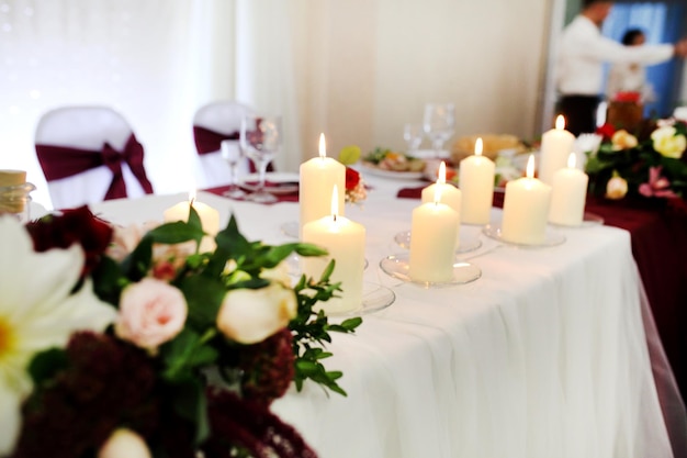 The decoration in a wedding ceremony