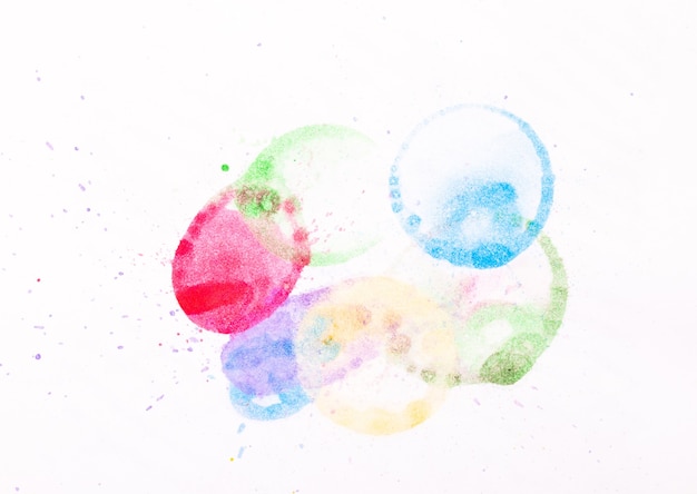 Decorative abstract colorful watercolor shapes background