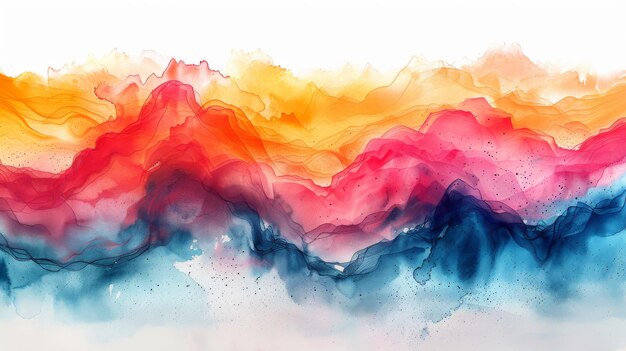 Photo decorative abstract watercolor art for posters wall art wallpaper and home decor modern illustration