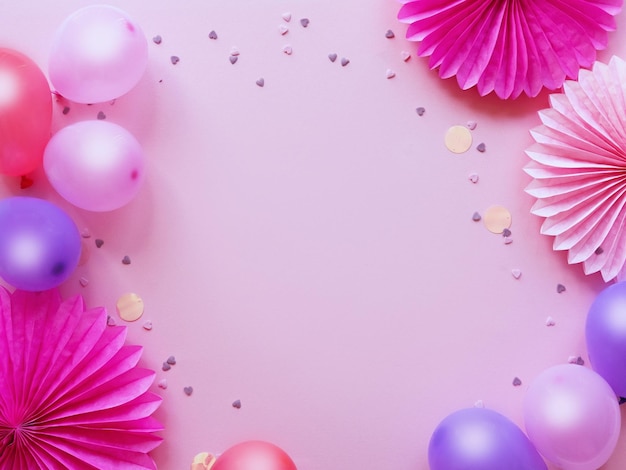 Decorative background for birthday party