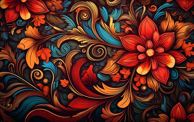 Decorative Background with Detailed Pattern