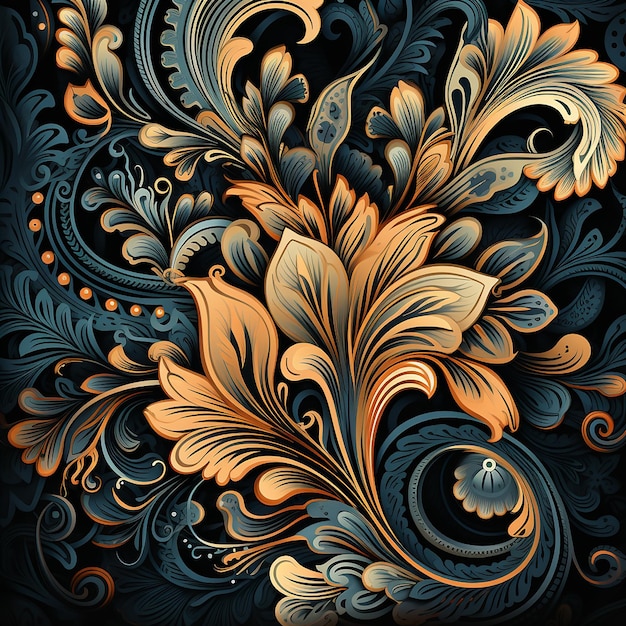 Decorative Background with Detailed Pattern