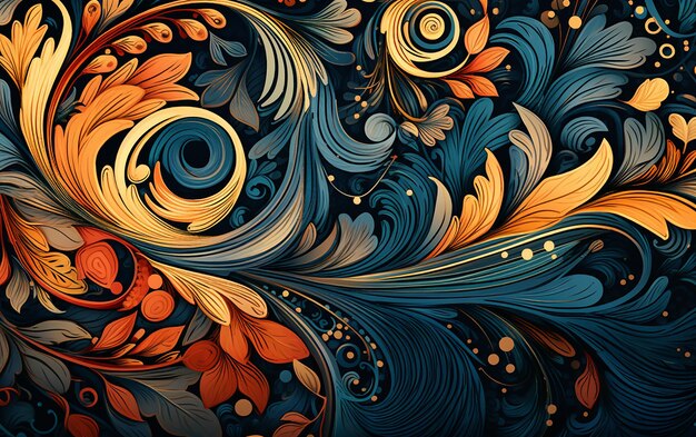 Decorative Background with Detailed Pattern