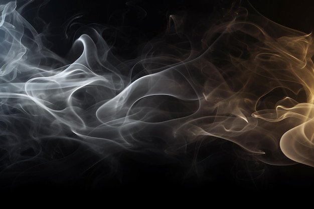 Decorative background with smoke