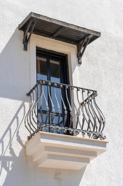 Balcone decorativo di una casa in turchia