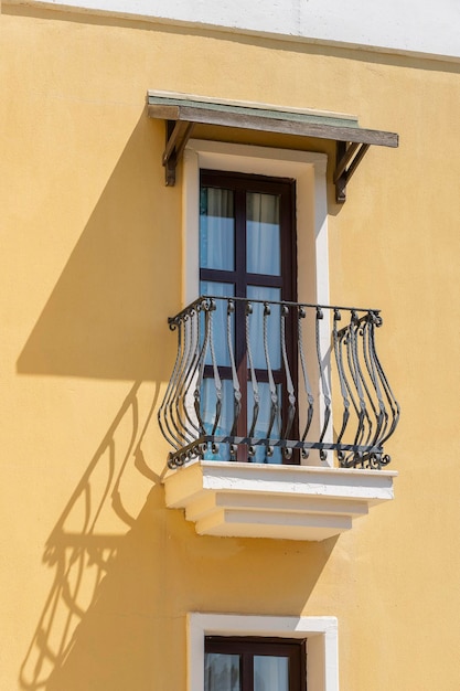 Decorative balcony of a house in Turkey