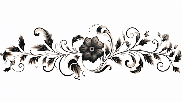 Decorative border black on white