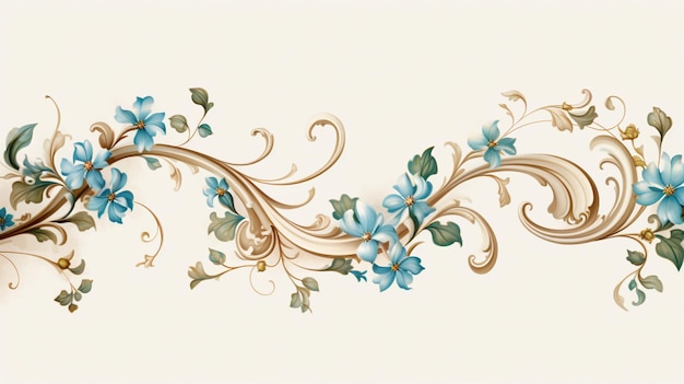 Decorative border with copy space