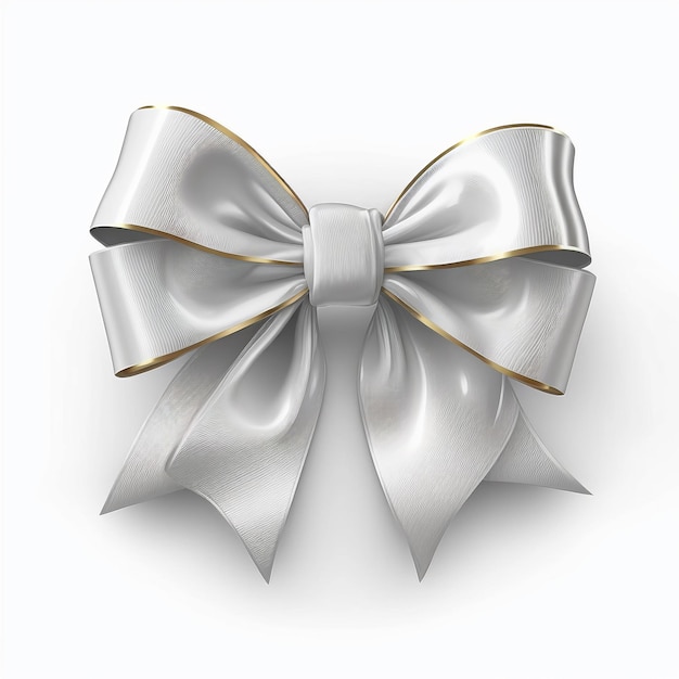 Decorative bow for gift birthday Christmas or decorative for document