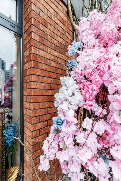 Decorative brick Walls made of old style brick