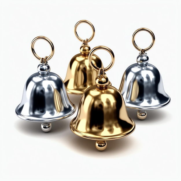 Premium AI Image Decorative christmas ornament with christmas golden