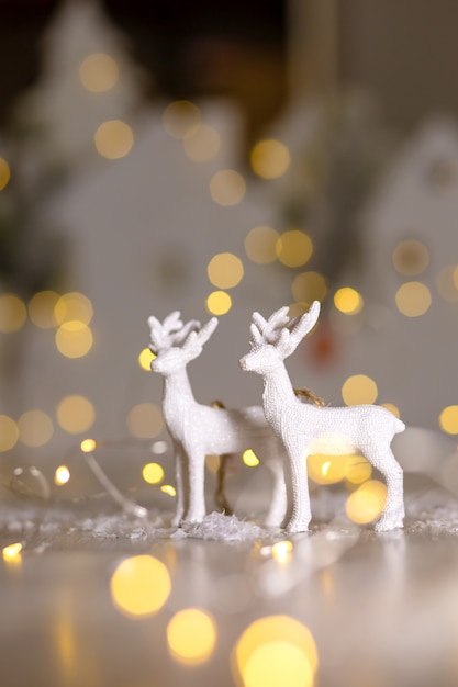 Decorative Christmas themed figurines, Christmas deer, Christmas tree decoration, ,