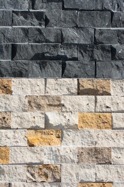 Decorative cubic stone wall as background texture