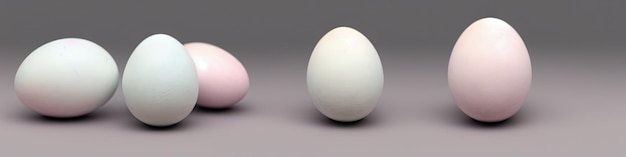 Фото Декоративные пасхальные яйца в качестве фона пространство для текстового баннера концепции весеннего праздника пасхи счастливой пасхи красочные