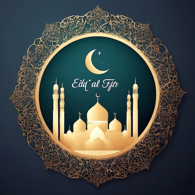 Photo decorative eid al fitr background