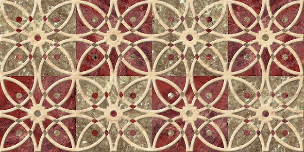 Decorative embossed ceramic tiles with a pattern. Background texture.