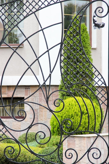 Photo decorative forged metal gates