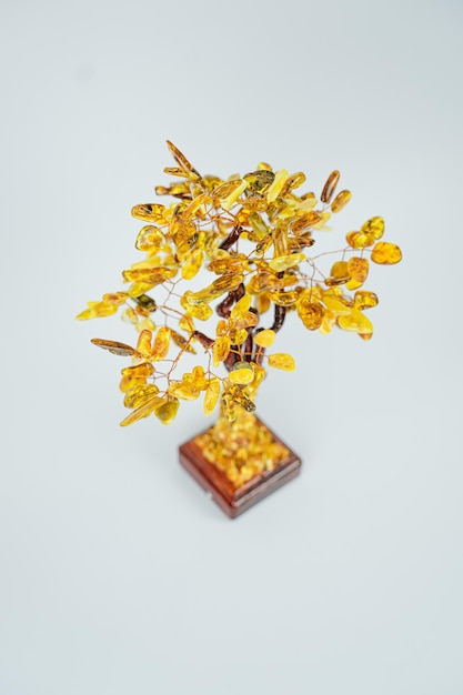 Photo decorative gemstone tree
