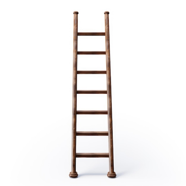 Decorative ladder isolated on white background