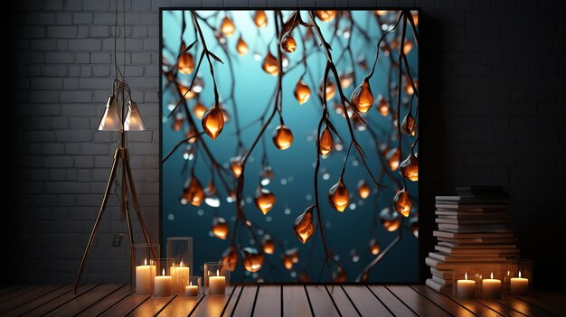 decorative lamps garland of light bulbs Christmas decor