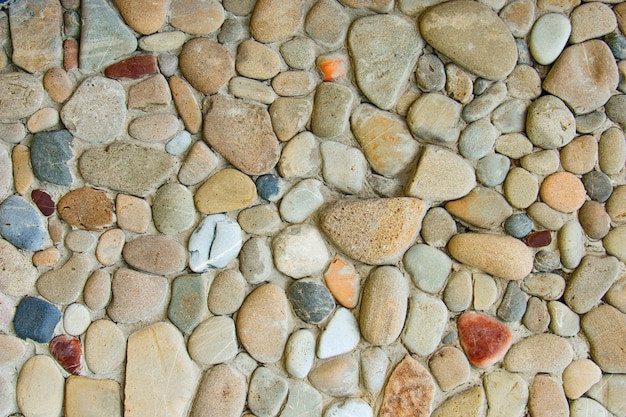 Decorative modern stone wall of chipped stone