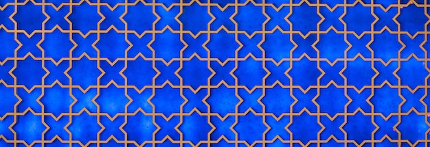 decorative mosaic tile with arabic pattern